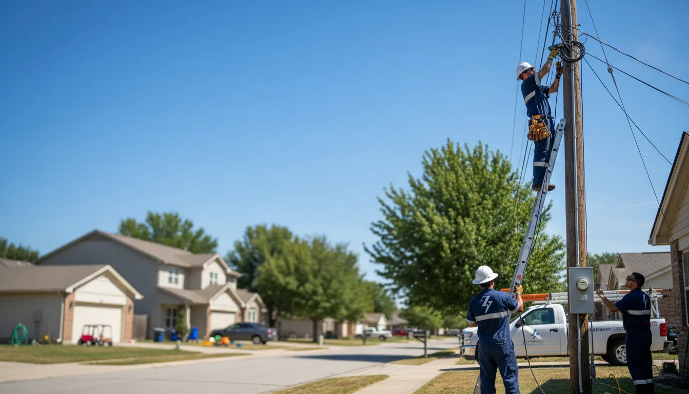 Residential electrician providing installation services in Bradford, IA